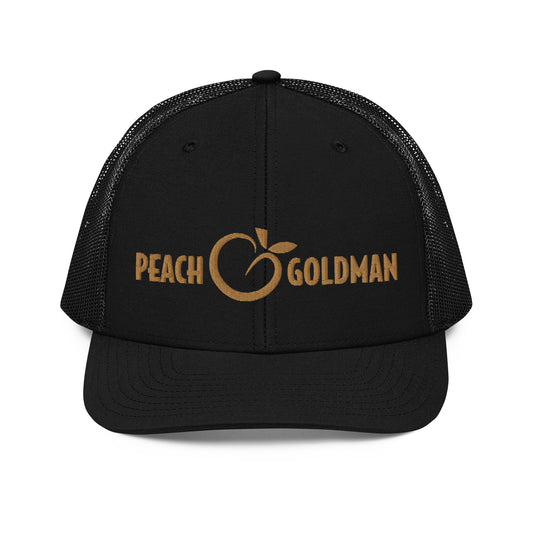 Peach Goldman Logo Richardson Trucker Cap